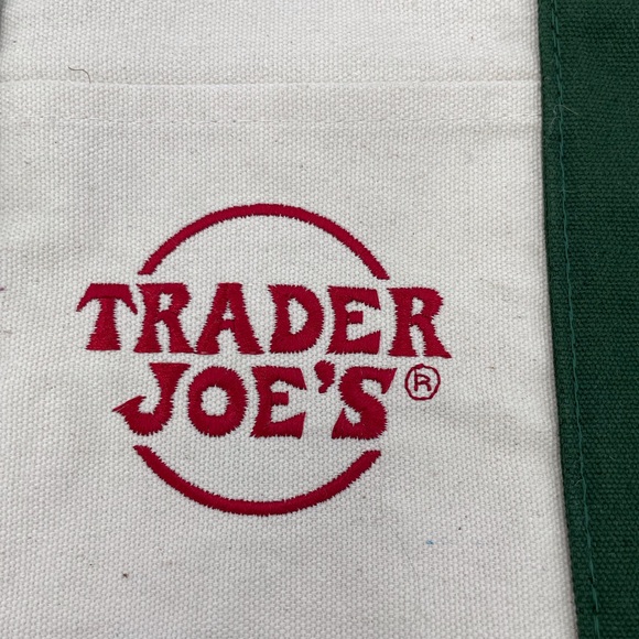New Trader Joe’s Mini Canvas Tote Bag GREEN Limited Edition Reusable - Picture 3 of 10